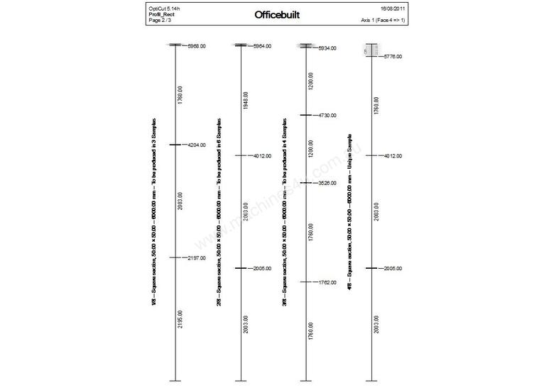 caption Sheet and bar optimisation with CNC connection