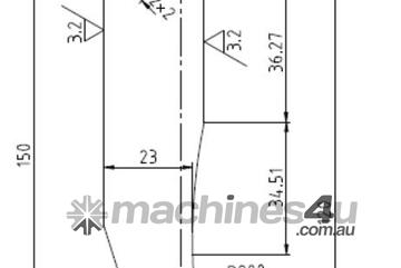 35 DEG / R3MM PRESS BRAKE TOOLING TOP PUNCH | EURO TYPE