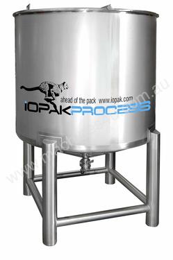 NEW 1000L Holding Tank (conical bottom, lids & 2