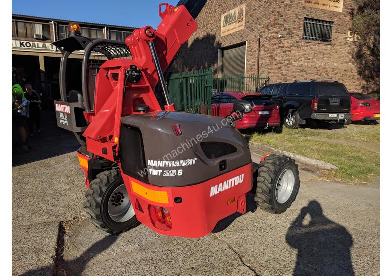 caption NEW MANITOU TRUCK MOUNTED FORKLIFT