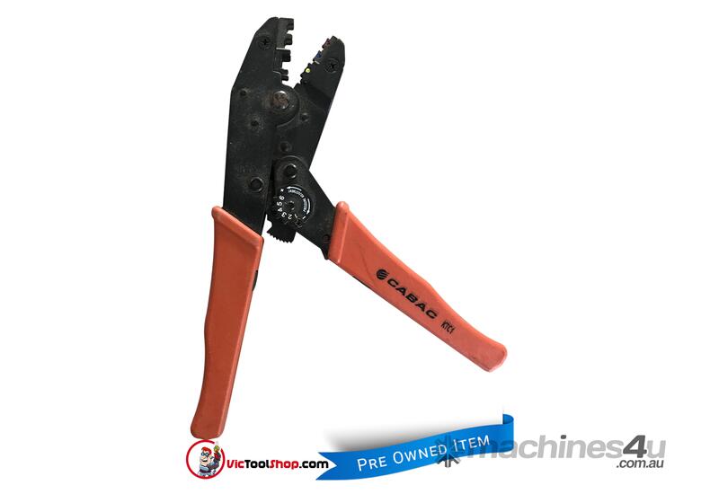 Used cabac Cabac Pre Insulated Ratchet Terminal Crimpers RD BL YL 0 5mm 6mm KTC1 Pliers in Listed on Machines4u