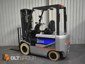 Nissan T1B 2.5 Tonne Electric Forklift Container Mast 2016 Model Refurbished Battery - picture0' - Click to enlarge
