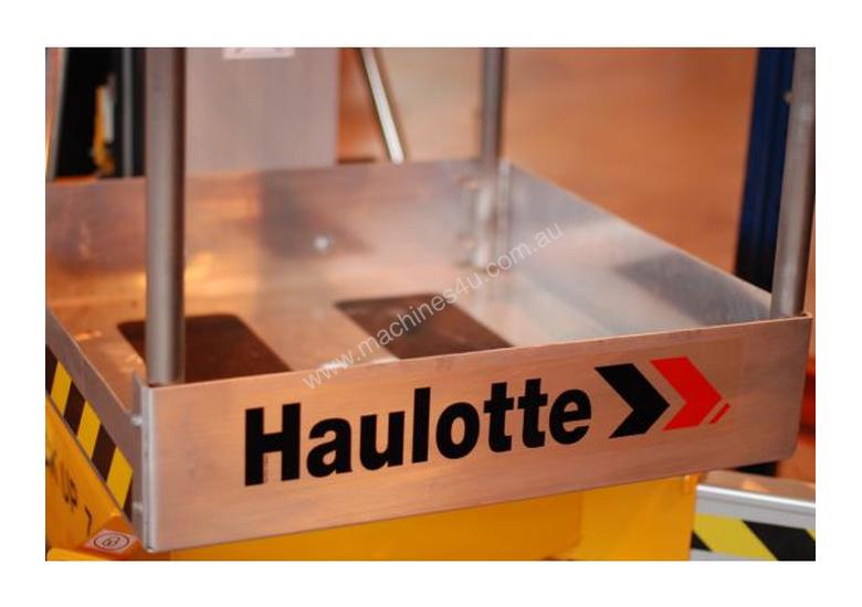 caption Haulotte 36ft Push-Around Manlift – Superior Stability & Effortless Vertical Access!