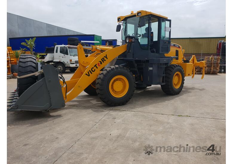 caption Victory VL360E Wheel Loader with Rippers