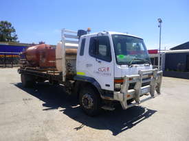 1996 Mitsubishi FM600 Rigid Flat Bed Truck with FX30 Diesel Powered 800 Gallon Vacuum Tank - picture1' - Click to enlarge