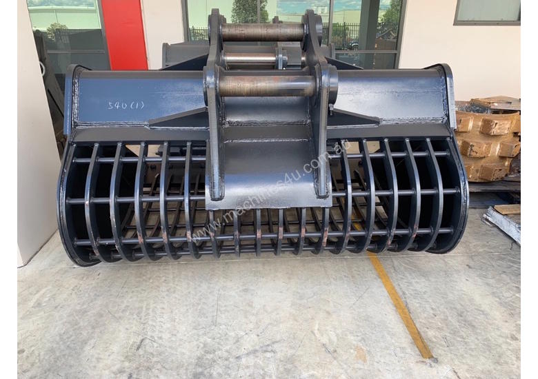 caption SIEVE BUCKET 40 TONNE SYDNEY BUCKETS