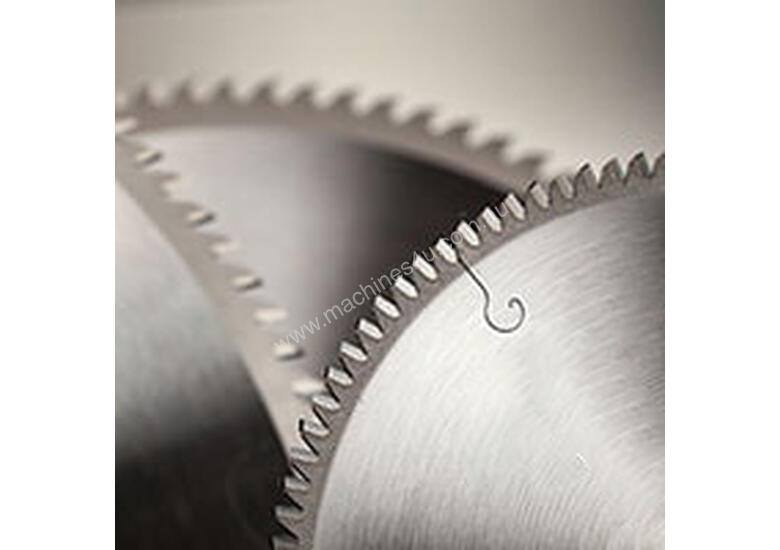 caption GERMAN CARBIDE-TIPPED SAW BLADES - NEGATIVE RAKE - SUITABLE FOR ALL DROP MITRE SAWS