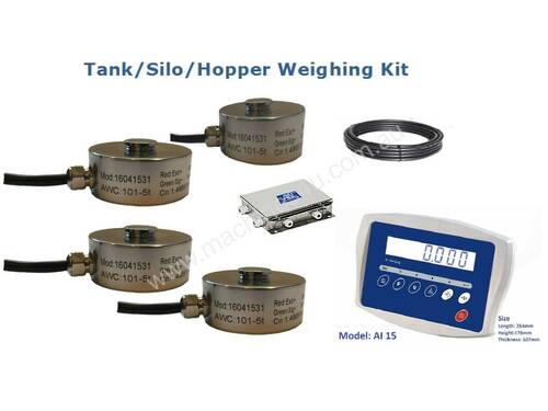 Tank /Silo/ Hopper Weighing kit (St steel Load cells) 12000kg   (12t)   