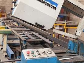 Parkanson Bandsaw with free roller conveyor and roller stands - picture2' - Click to enlarge