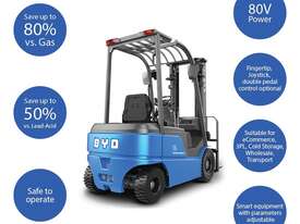 BYD ECB16S – 4 wheels Lithium Counterbalance Forklift - Hire - picture0' - Click to enlarge