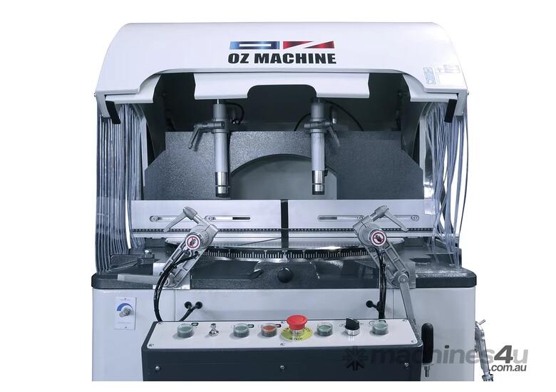 caption OZ MACHINE 600mm blade auto rising Mitresaw. SAVE $2710 + GST