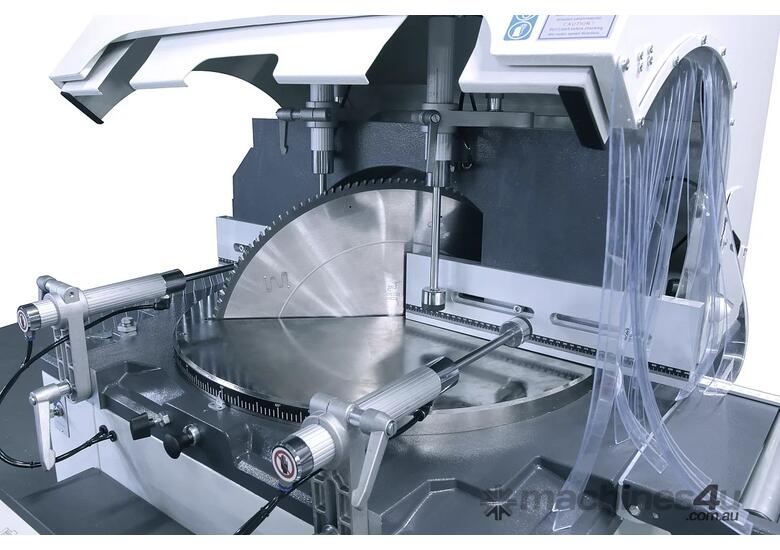 caption OZ MACHINE 600mm blade auto rising Mitresaw. SAVE $2710 + GST