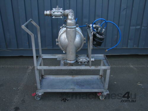 caption Stainless Steel 316 Air Operated Diaphragm Pump - Wilden M8