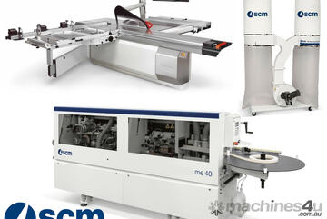 SCM Electronic Panel Saw and Edgebander with Pre Milling and Cnr Rounding