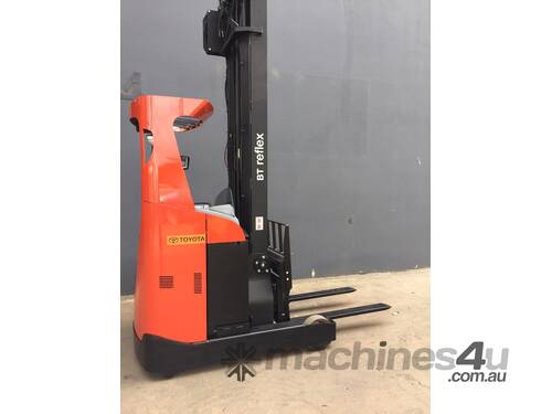 BT TOYOTA RRE160 Reflex Electric Sit On Reach truck- Refurbished & Full Specs