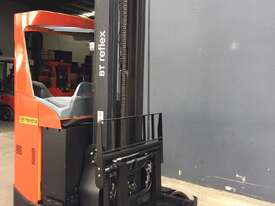 BT TOYOTA RRE160 Reflex Electric Sit On Reach truck- Refurbished & Full Specs - picture1' - Click to enlarge