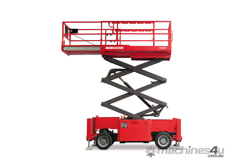 caption Manitou 100 SC Mobile Elevating Work Platform