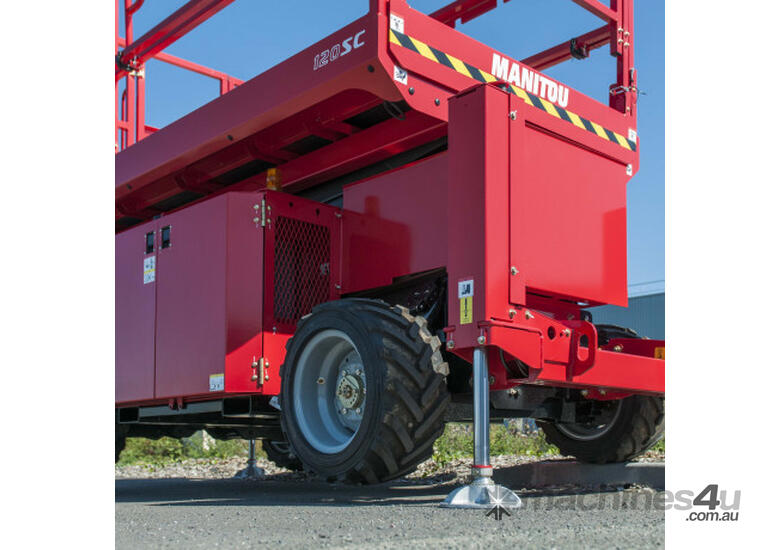 caption Manitou 100 SC Mobile Elevating Work Platform