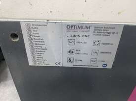 OPTIMUM L33HS CNC LATHE - picture1' - Click to enlarge