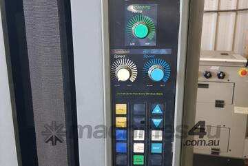 LANTECH Q300 Made in USA *Sold 16/10/25*. BISHAMON AIR OPERATED PALLET LOADER $1750. HOISTS