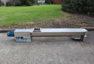 Stainless Steel Auger Feeder Screw Conveyor - 2m Long Screw