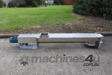Stainless Steel Auger Feeder Screw Conveyor - 2m Long Screw