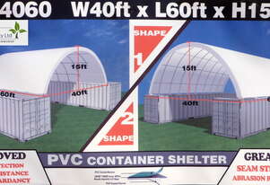 New 12m x 18m (223m2) Container Shelter Workshop Igloo Dome & Endwall