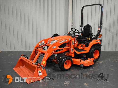 Kubota BX2670 Tractor with Front End Loader, 4 in 1 Bucket, and 60 inch Mowing Deck