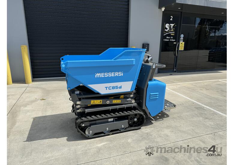 caption Messersi Tracked Mini Dumper - TC85D Hi Tip Skip - Diesel (FREE SHIPPING!)