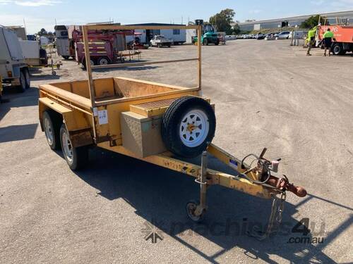 2012 C+P Colaizza Steel Fab Box Top Tandem Axle Tipping Box Trailer