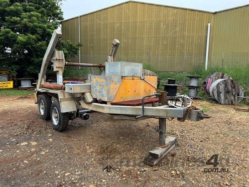 1985 Homemade Dual Axle Cable Drum Trailer