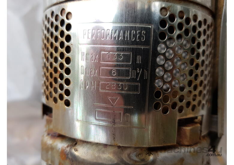 MSL 876 - LOWARA (ITALY) SUBMERSIBLE ELECTRICAL BORE PUMP - CAPACITY 6m3/Hr  133m HEAD  