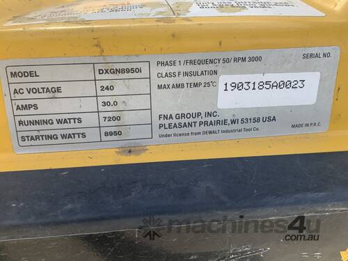 caption Generator, DeWalt Model DXGN8950i
