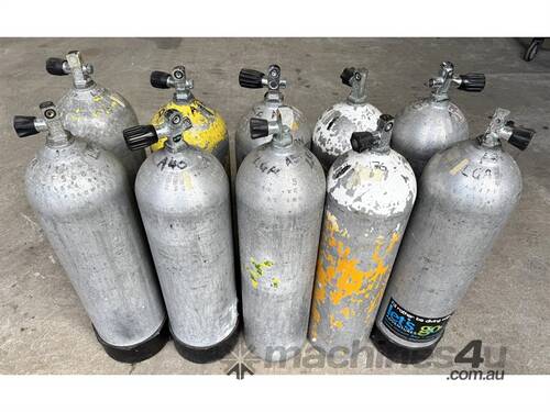 caption QTY OF ALLY ALUMINIUM TANKS