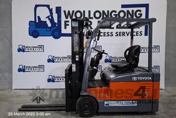 Wollongong Forklift: Toyota 1.8 Electric, 3-Stage Container Mast, 4.3m Lift!