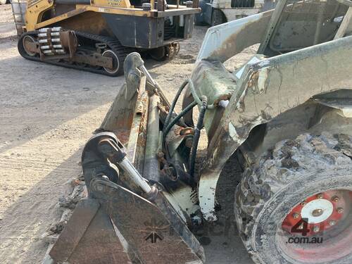 caption Bobcat Wheeled Skid Steer