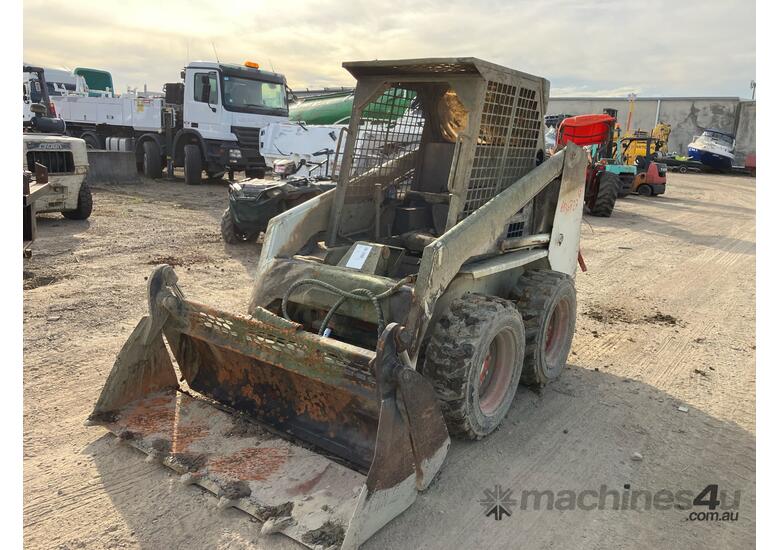 caption Bobcat Wheeled Skid Steer