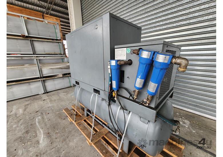Hertz HGS-15 rotary screw compressor with HRD 50 Air Dryer