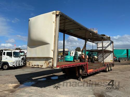 caption 2008 Vawdrey VB-S3 Tri Axle Double Drop Curtainside B Trailer