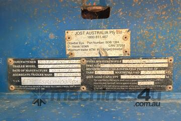 2014 Midpro FTT Beavertail Tri Axle Tag-A-Long Beaver Tail Trailer