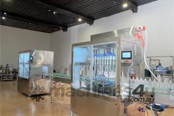 12 Head Gravity Filling Line with Cap Feeder and Capping Machine