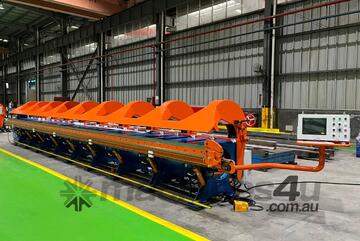 Slitter Folder,10000mm x 1.5mm Slitter Folder, 800mm Throat, 9 Frames, CNC Controller and Associate