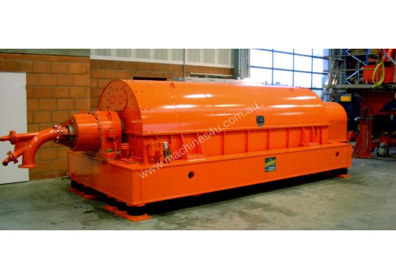 Used Humboldt & Flottweg large scale heavy duty decanter centrifuges