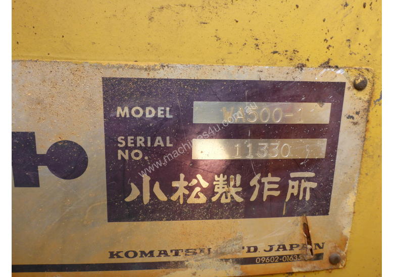 caption Komatsu wa500-1 loader