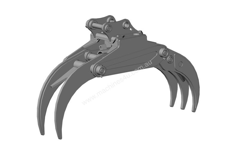 caption NEW DIG-IT DG20 HYDRAULIC 5 FINGER GRAB LOG ROCK DEMOLITION GRAPPLE