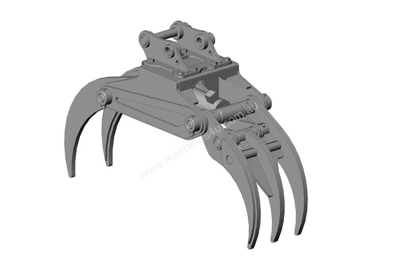 caption NEW DIG-IT DG20 HYDRAULIC 5 FINGER GRAB LOG ROCK DEMOLITION GRAPPLE