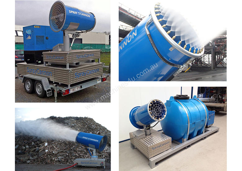 caption MB DUSTCONTROL SPRAY CANNONS