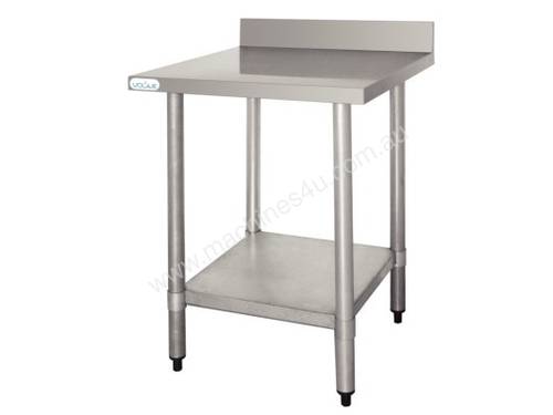 Vogue St/St Wall Table with 60mm Upstand 900Wx600mmL