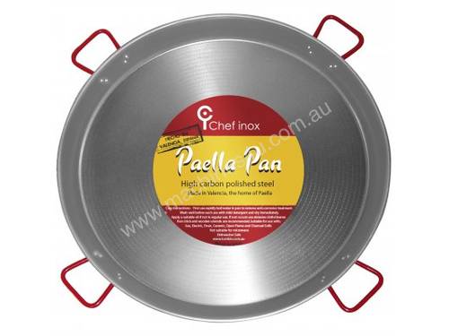 Chef Inox PAELLA PAN- HIGH CARBON POLISHED STEEL 900mm - 63790