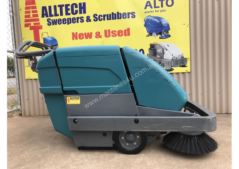 caption Tennant S10 Battery Powered Walk Behind Sweeper